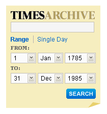Screenshot: Times Archive