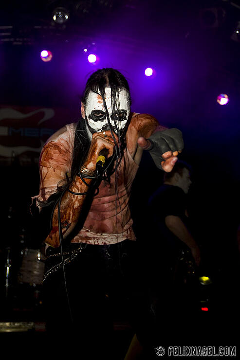 Jamey Rottencorpse And The Rising Dead beim Finale Nord in der Markthalle (HH) am 5.6.10