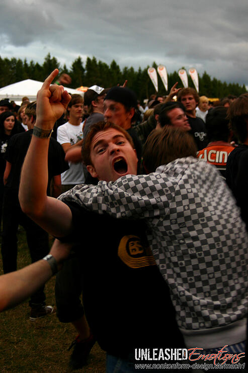 Auf dem Mach1 Festival 2009 bei Limburg im Rahmen meines FH Projekts 'Unleashed Emotions'