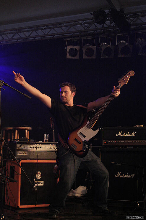 Meine Freunde der Rock'n'Roll Band Trivial auf der Magic Bike 2009 in Rüdesheim am Rhein