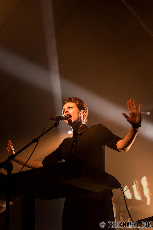 Laibach am 5. April 2014 in der Reithalle Dresden