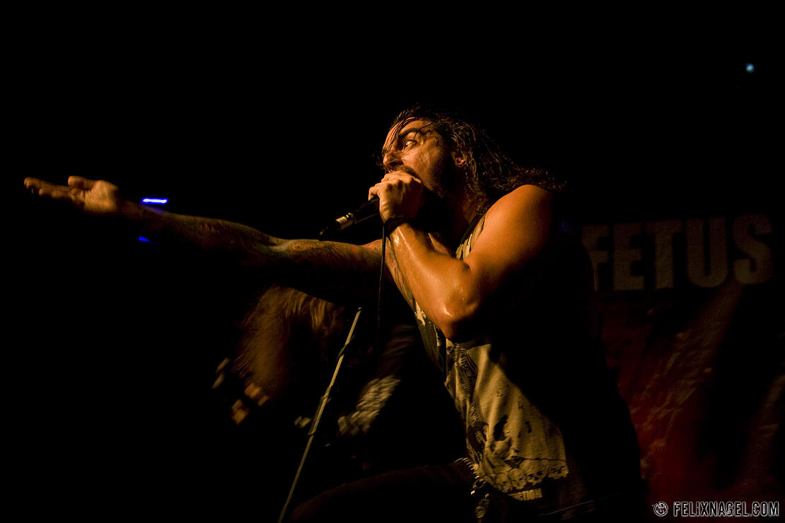 Job For A Cowboy am 26. September 2012 in der Markthalle Hamburg.