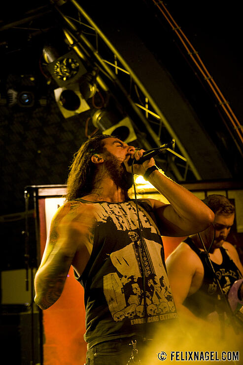 Job For A Cowboy am 26. September 2012 in der Markthalle Hamburg.