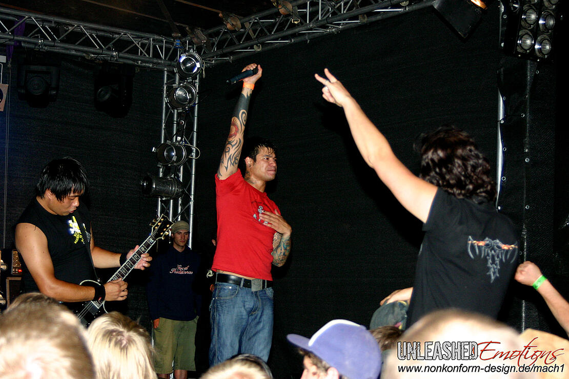 Six Reason To Kill auf dem Mach1 Festival 2009 bei Limburg im Rahmen meines FH Projekts 'Unleashed Emotions'