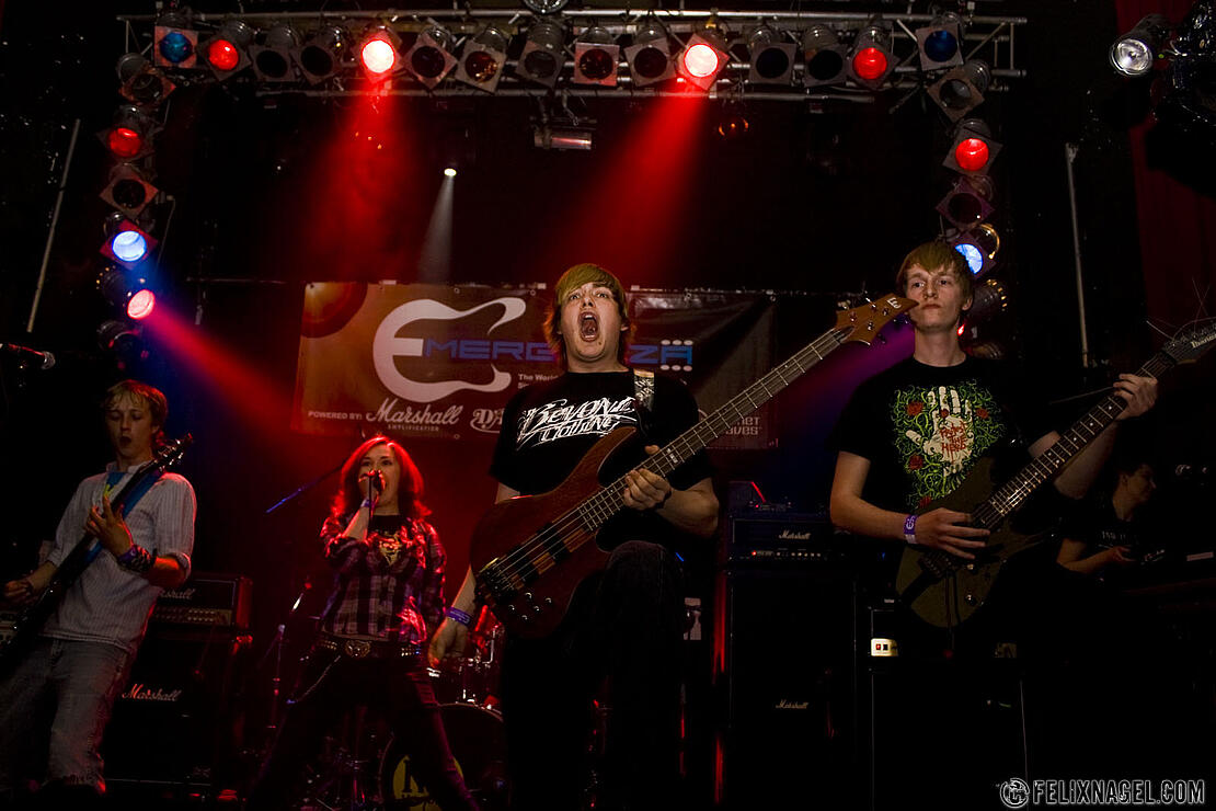 White Lilium beim Emergenza Newcomer Festival Semifinale im Knust (Hamburg) am 02.05.09