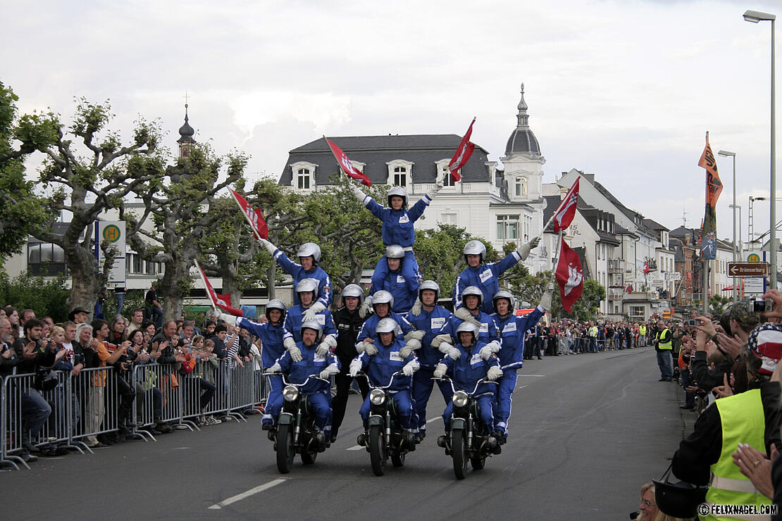 Gelände und Parade der Magic Bike 2009 in Rüdesheim am Rhein