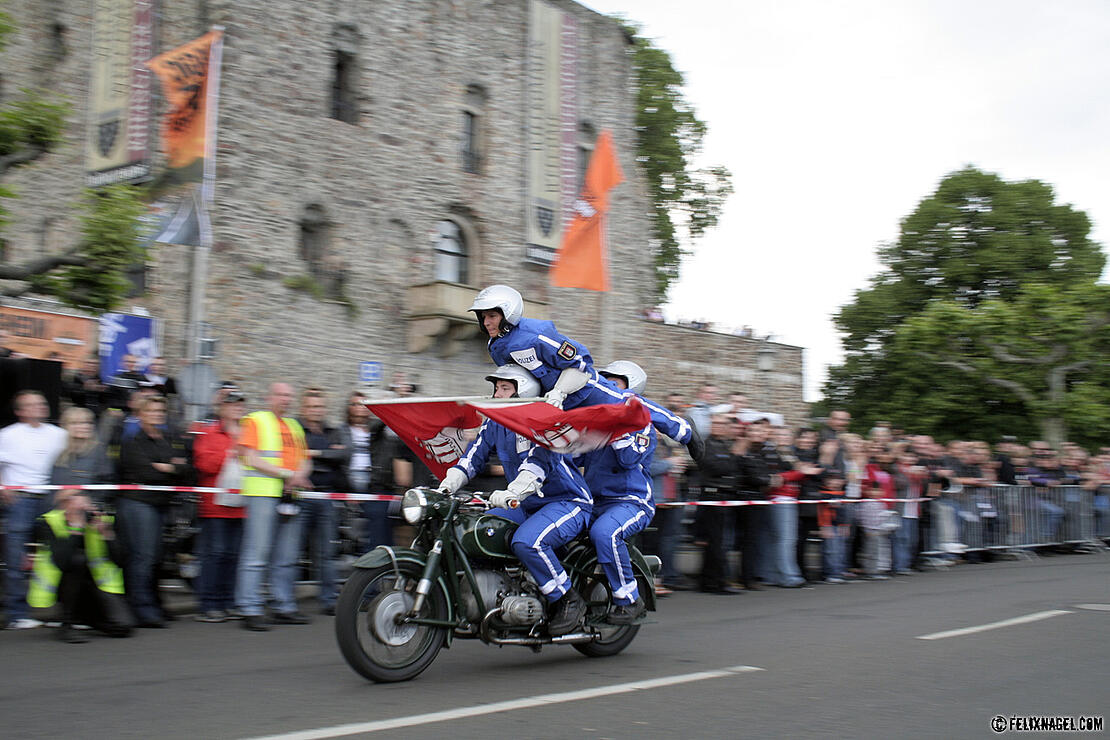 Gelände und Parade der Magic Bike 2009 in Rüdesheim am Rhein
